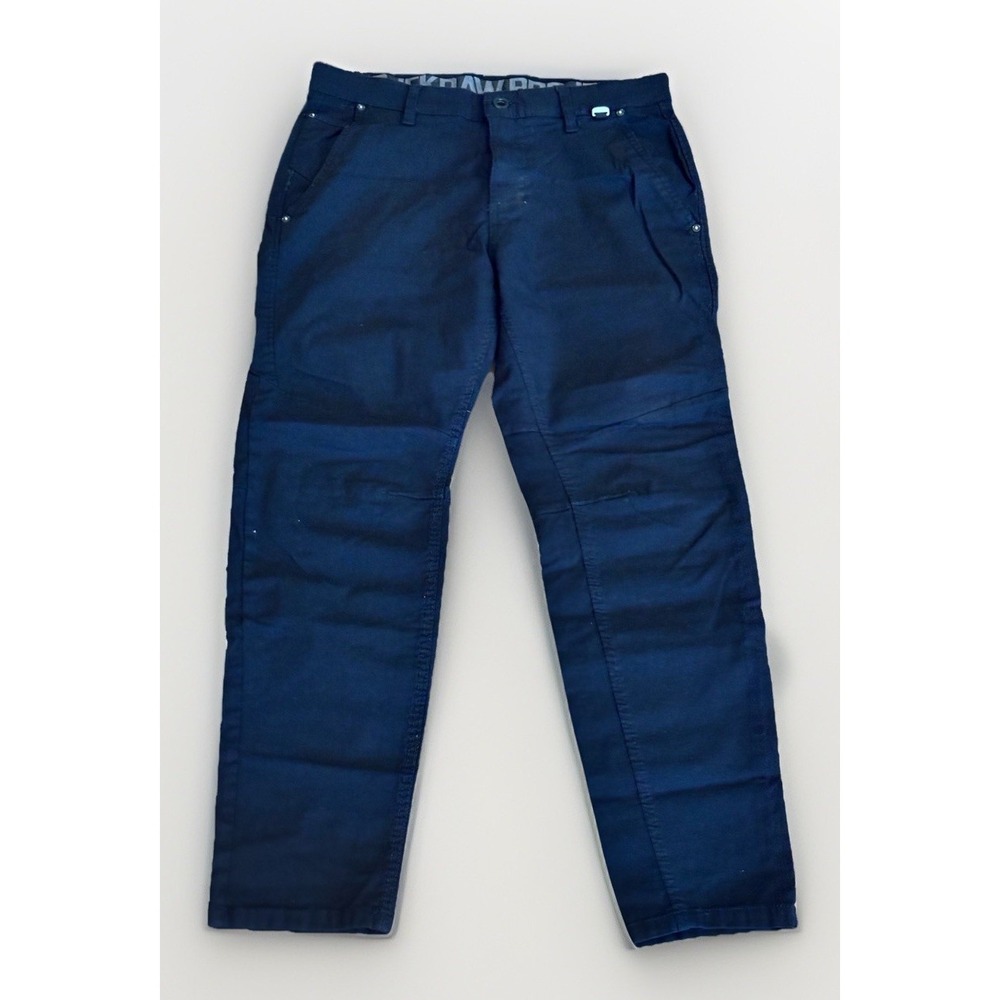 Projek Raw Pants Men's 30x26.5‎ Black Chino Slim Fit Stretch Straight Leg Modern